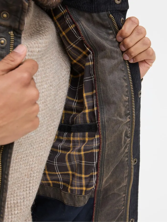 Fat Face Coats and Jackets Hadley Brown Biker Jacket 8211 Men