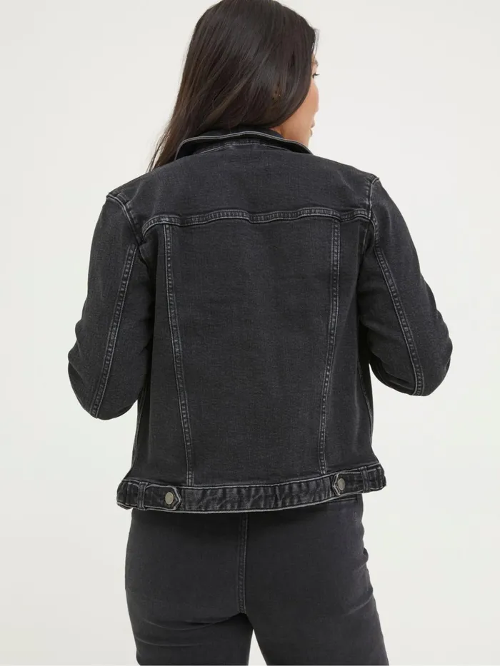 Fat Face Coats and Jackets Tasha Black Denim Jacket 8211 Women