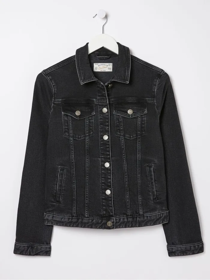 Fat Face Coats and Jackets Tasha Black Denim Jacket 8211 Women
