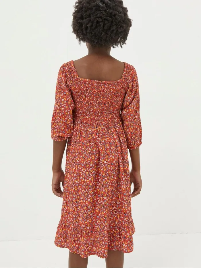 Fat Face Dresses Adele Red Floral Printed Dress 8211 Kids