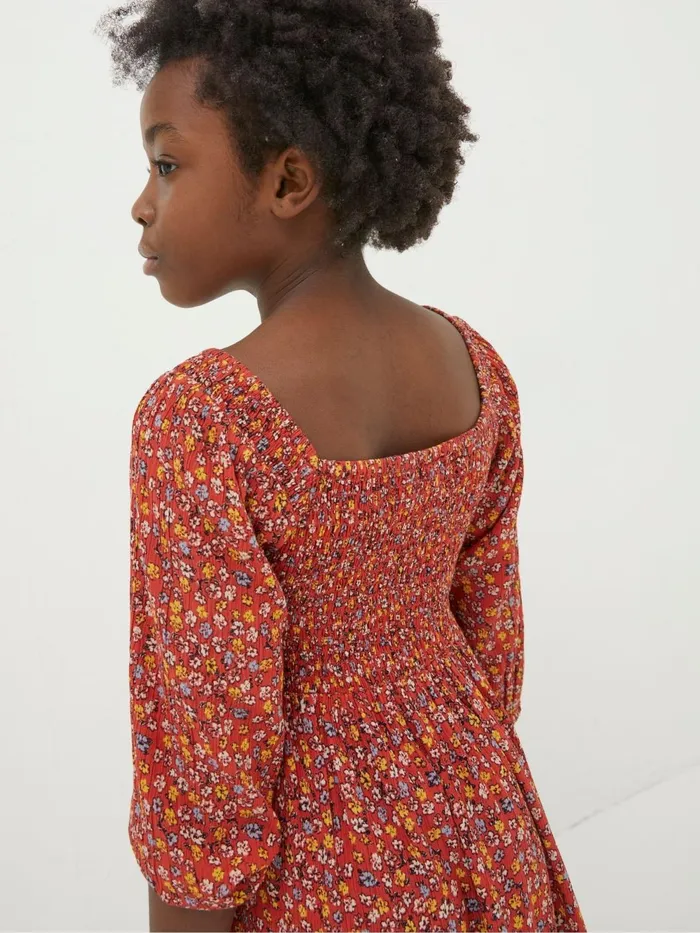 Fat Face Dresses Adele Red Floral Printed Dress 8211 Kids