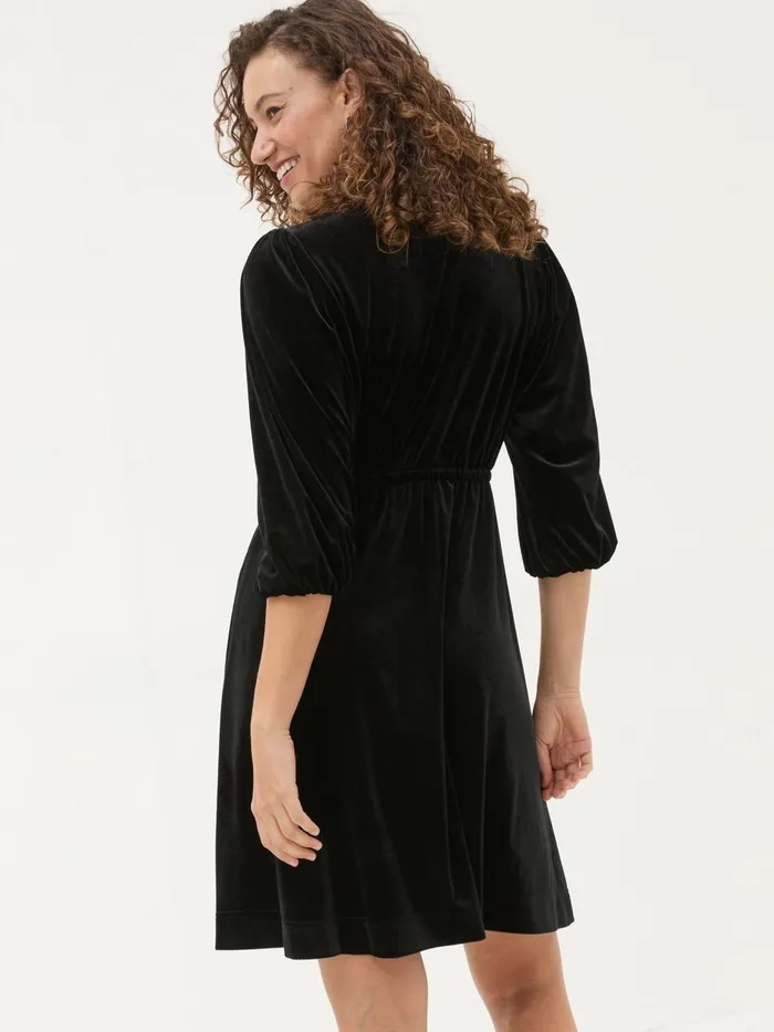 Fat Face Dresses Black Gracie Velvet Dress 8211 Women