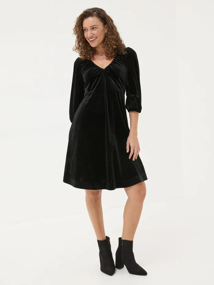 Fat Face Dresses Black Gracie Velvet Dress 8211 Women