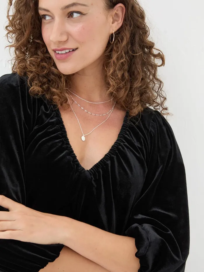 Fat Face Dresses Black Gracie Velvet Dress 8211 Women