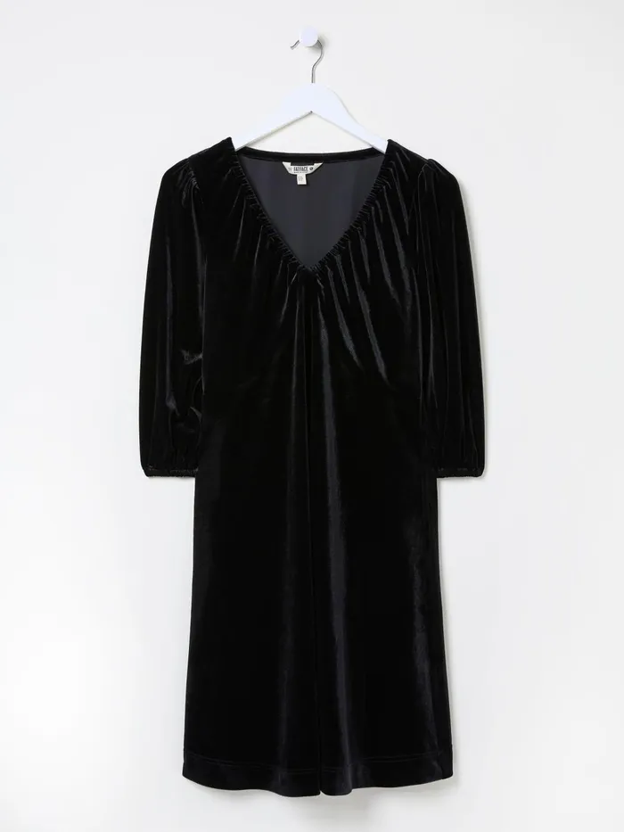 Fat Face Dresses Black Gracie Velvet Dress 8211 Women