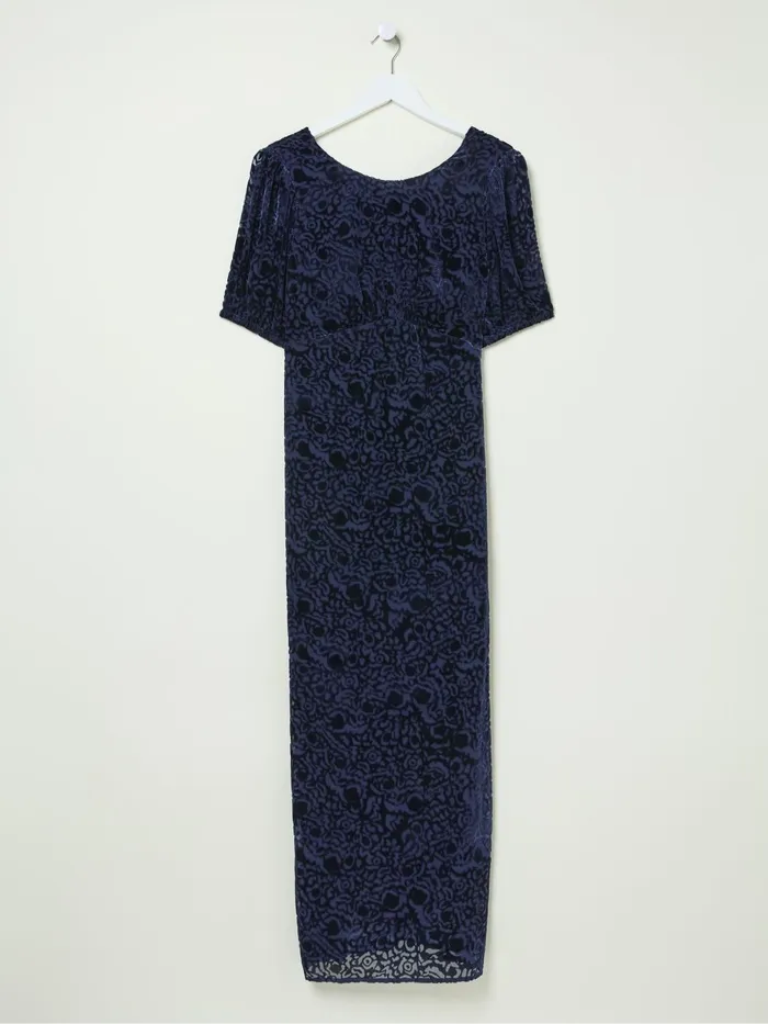 Fat Face Dresses Blue Nora Burnout Midi Dress 8211 Women