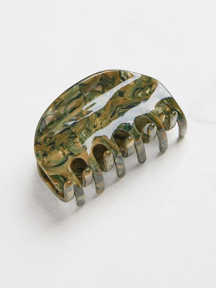 Fat Face Hair Accessories Green Round Claw Clip 8211 Women