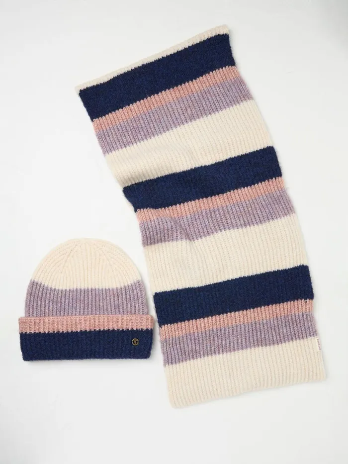 Fat Face Hats Multi Colourblock Hat And Scarf Gift Set 8211 Women