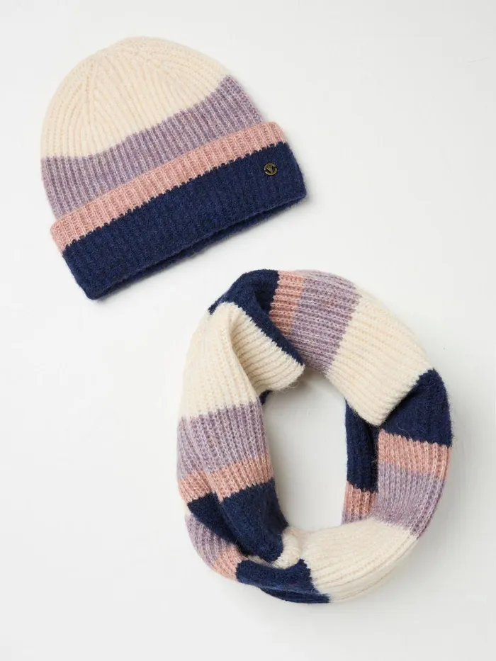 Fat Face Hats Multi Colourblock Hat And Scarf Gift Set 8211 Women
