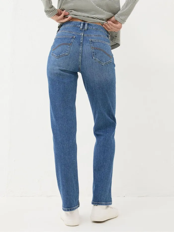 Fat Face Jeans Carmel Blue Denim Comfort Stretch Straight Jeans 8211 Women