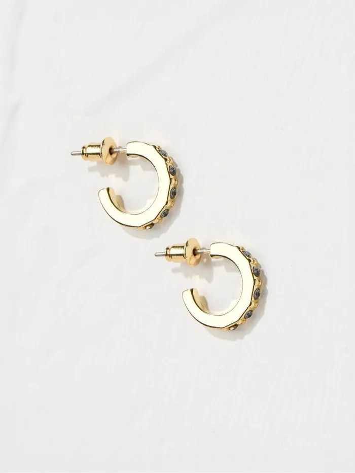 Fat Face Jewellery Gem Blue Huggy Hoops Earrings 8211 Women