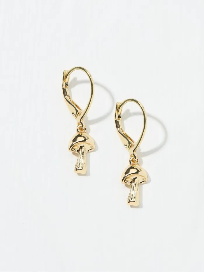 Fat Face Jewellery Gold Tone Toadstool Earrings 8211 Women