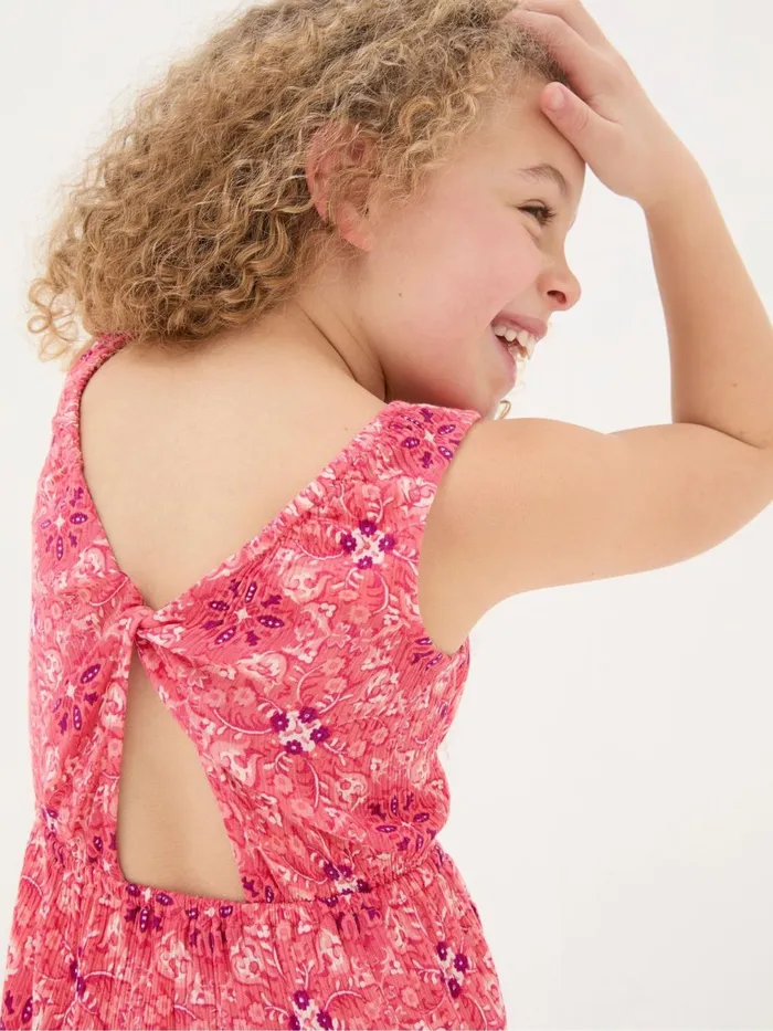 Fat Face Jumpsuits and Playsuits Amelia Geo Print Pink Print Playsuit 8211 Kids