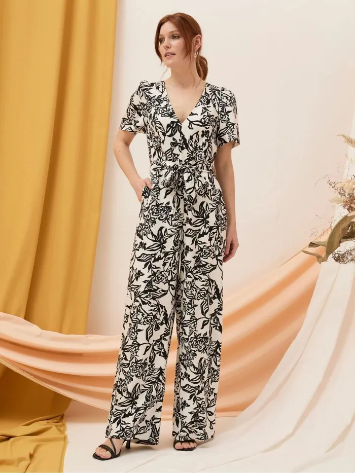 Fat Face Jumpsuits and Playsuits Camellia Natural Botanical Jumpsuit 8211 Women