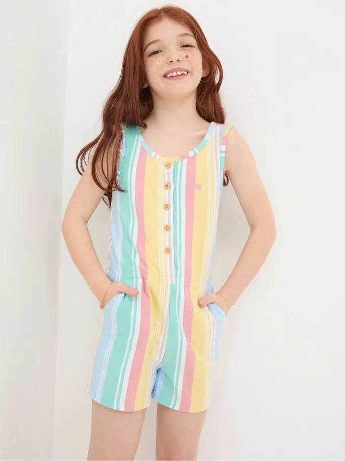 Fat Face Jumpsuits and Playsuits Evie Blue Stripe Playsuit 8211 Kids