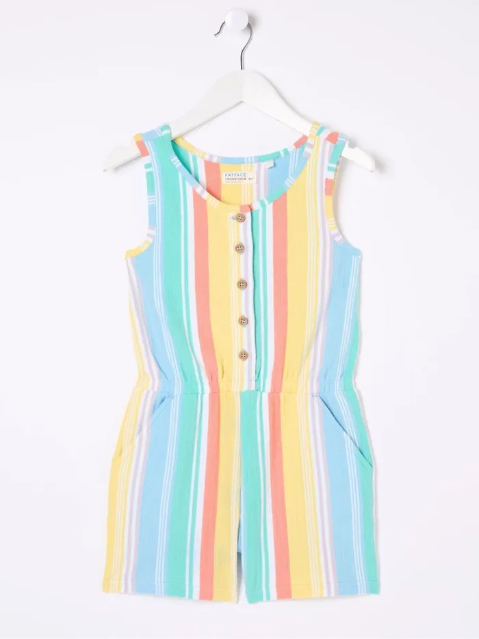 Fat Face Jumpsuits and Playsuits Evie Blue Stripe Playsuit 8211 Kids