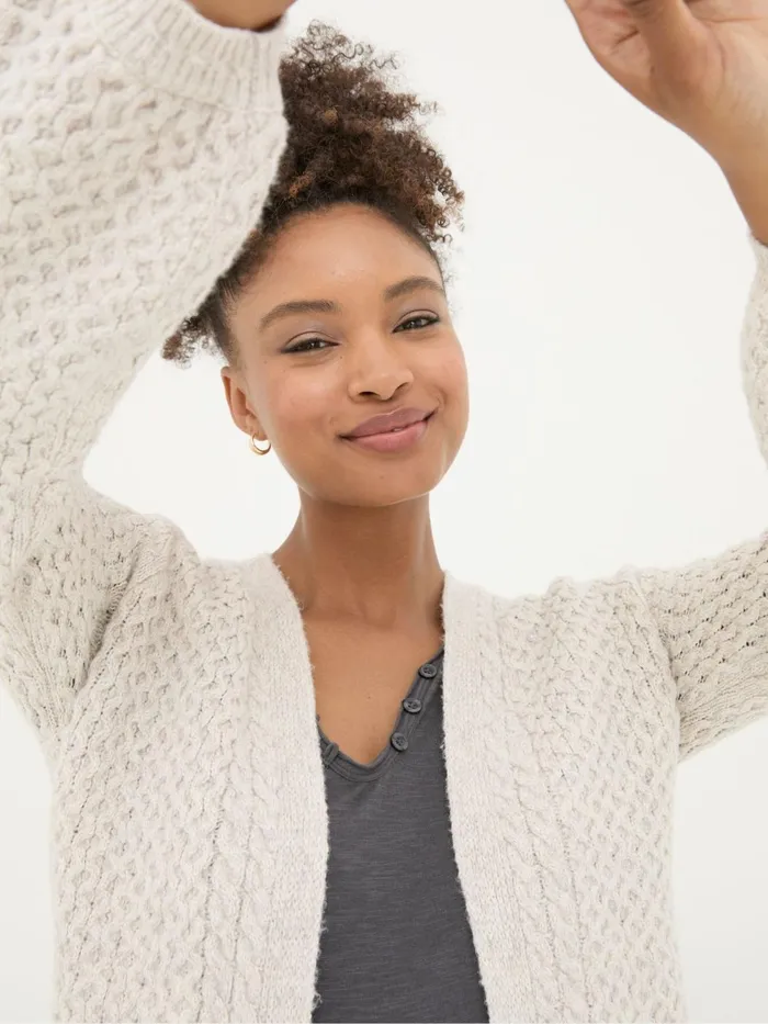 Fat Face Knitwear Ivory Anais Cardigan 8211 Women