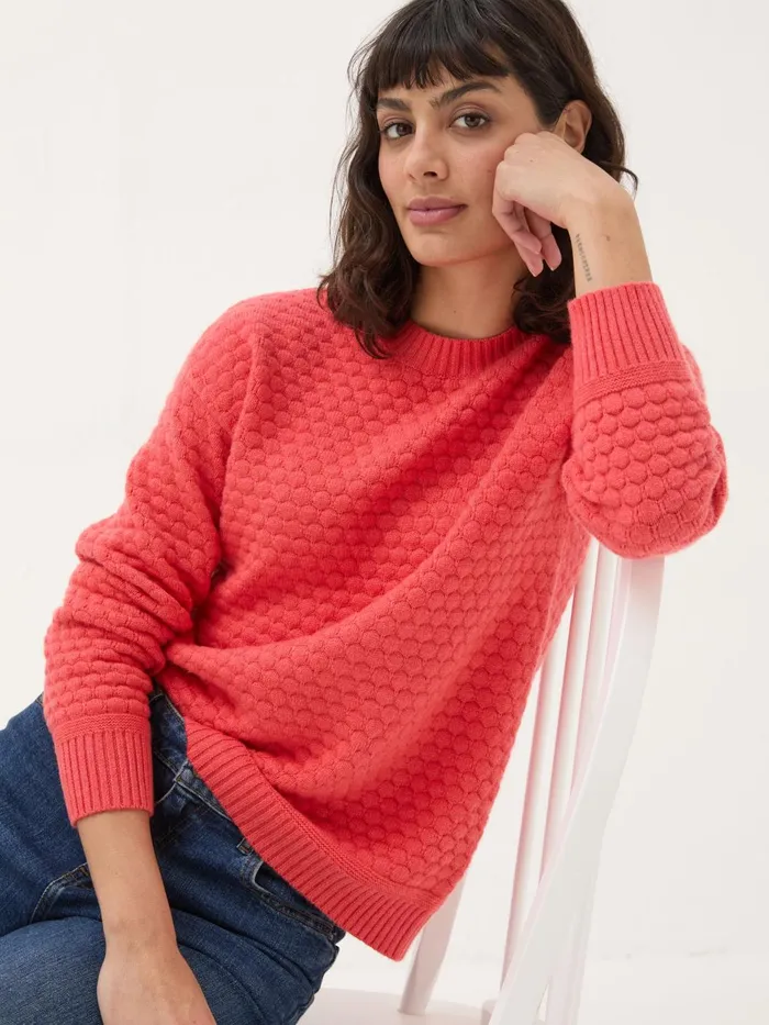 Fat Face Knitwear Red Ayla Knitted Jumper 8211 Women