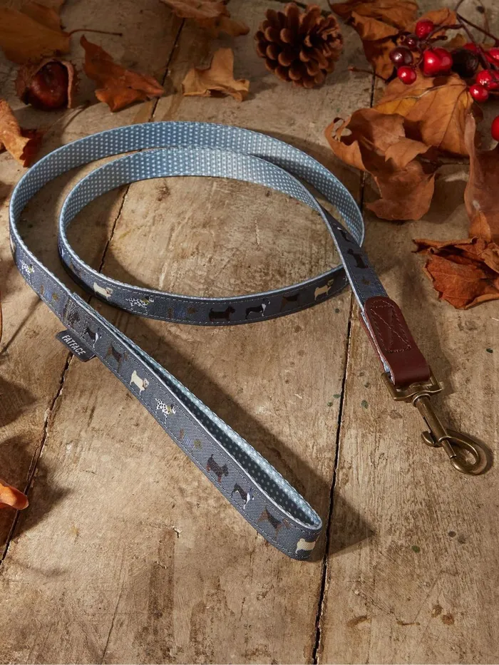 Fat Face Pet Accessories Grey Dogs Medium Lead