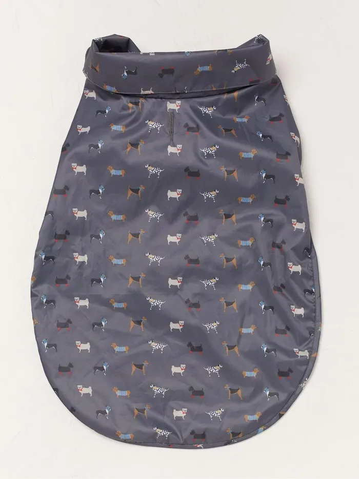 Fat Face Pet Accessories Grey Marching Dogs 55cm Raincoat