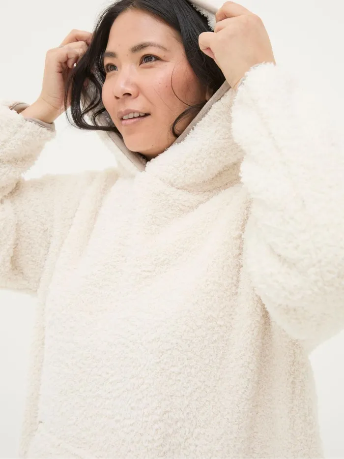 Fat Face Pyjamas and Nightwear Borg Ivory Snuggle Top 8211 Women