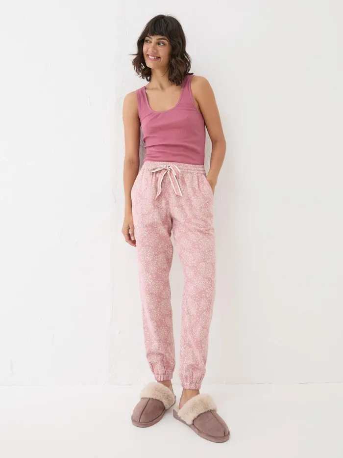 Fat Face Pyjamas and Nightwear Cora Pink Floral 100 Cotton Pyjama Bottoms 8211 Women