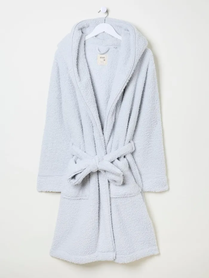 Fat Face Pyjamas and Nightwear Grey Snuggle Dressing Gown 8211 Women