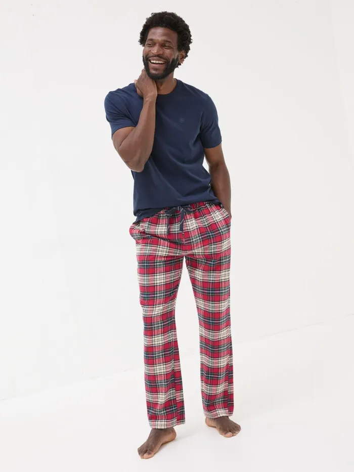 Fat Face Pyjamas and Nightwear Navy Check Pyjamas Set 8211 Men