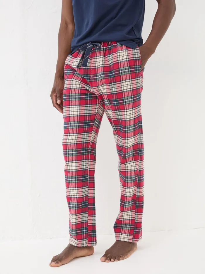 Fat Face Pyjamas and Nightwear Navy Check Pyjamas Set 8211 Men