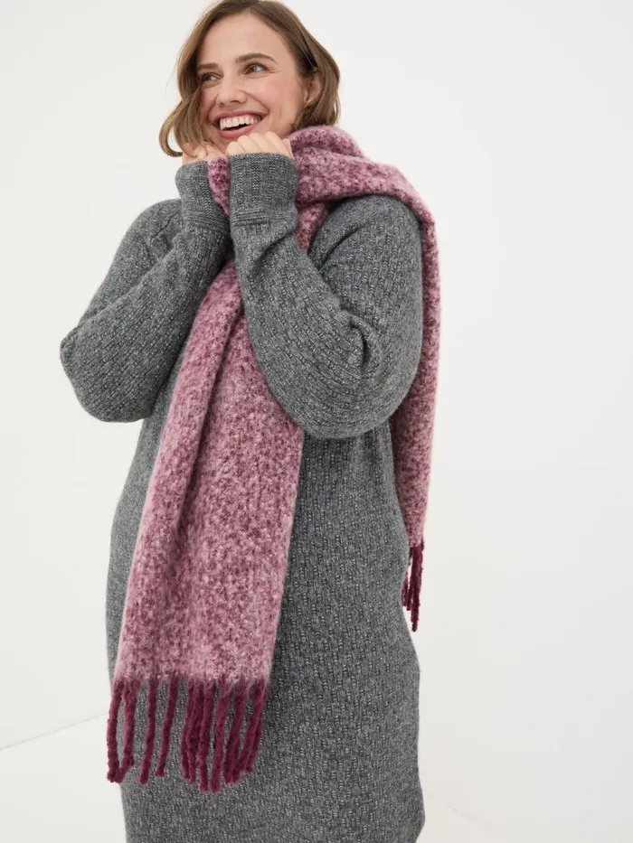 Fat Face Scarves Pink Boucle Scarf 8211 Women Fat Face Scarves Pink Boucle Scarf 8211 Women