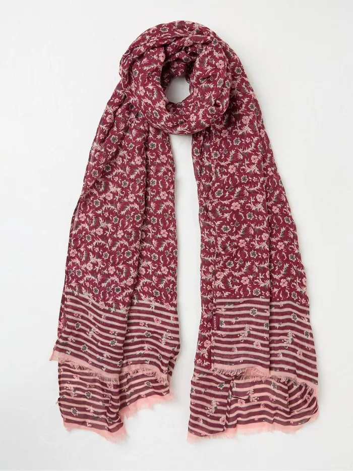 Fat Face Scarves Wild Pink Ditsy Lightweight Printed Scarf 8211 Women