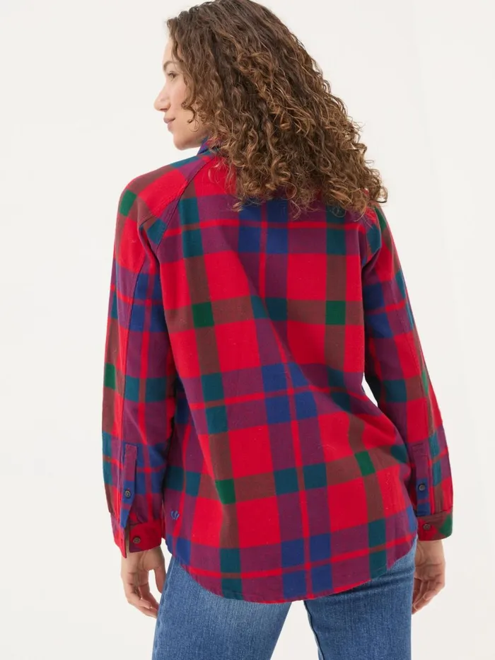 Fat Face Shirts and Blouses Red Bessie Check 100 Cotton Shirt 8211 Women Fat Face Shirts and Blouses Red Bessie Check 100 Cotton Shirt 8211 Women