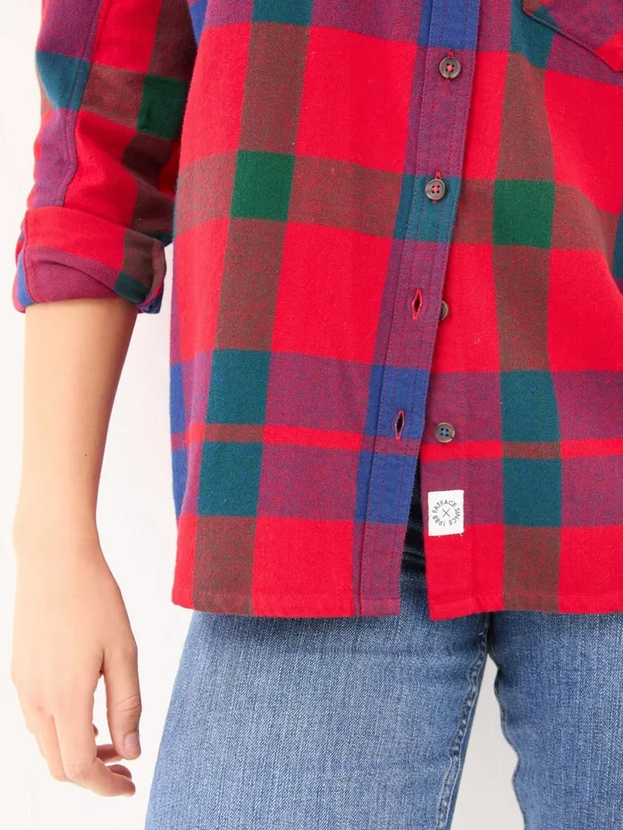 Fat Face Shirts and Blouses Red Bessie Check 100 Cotton Shirt 8211 Women Fat Face Shirts and Blouses Red Bessie Check 100 Cotton Shirt 8211 Women