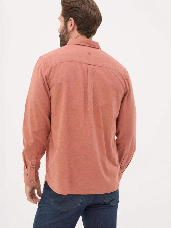 Fat Face Shirts Orange Long Sleeve Tadlow Shirt 8211 Men