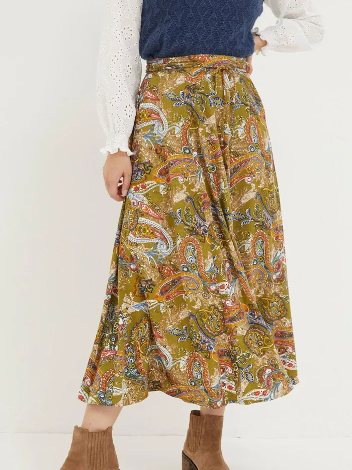 Fat Face Skirts Amelie Green Prairie Paisley Midi Skirt 8211 Women
