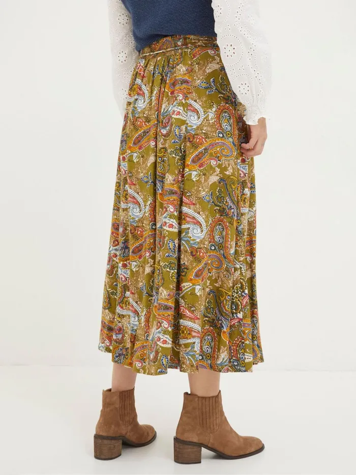 Fat Face Skirts Amelie Green Prairie Paisley Midi Skirt 8211 Women