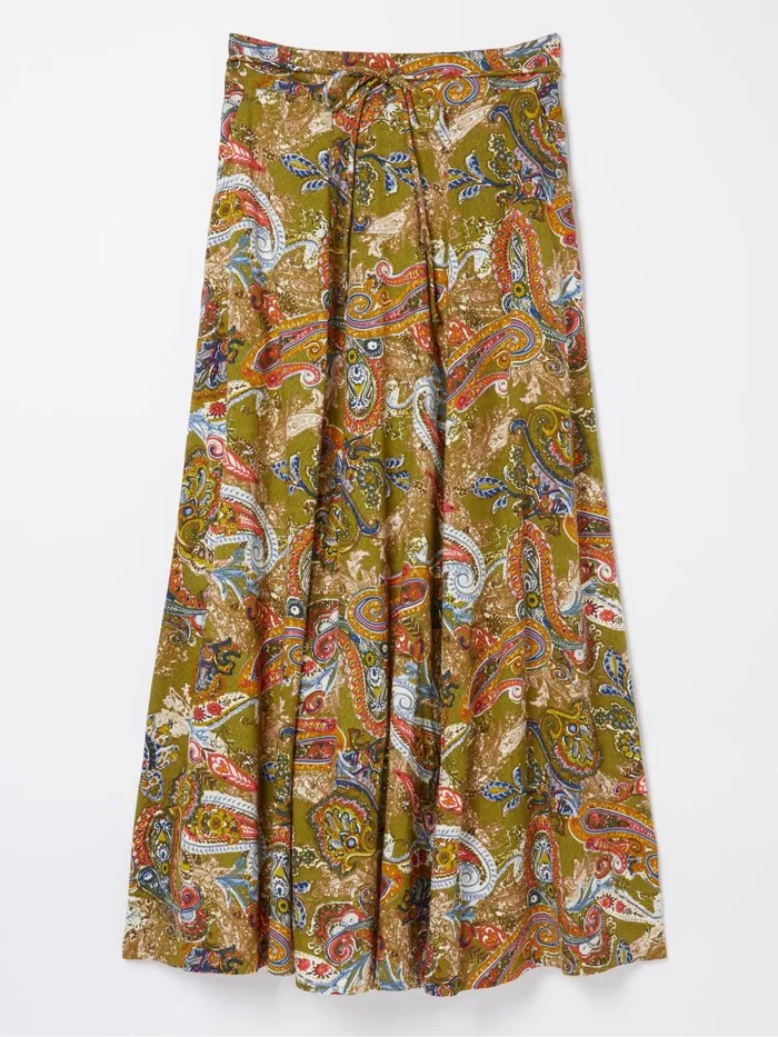 Fat Face Skirts Amelie Green Prairie Paisley Midi Skirt 8211 Women