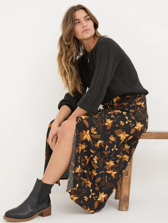 Fat Face Skirts Black Willa Floral Skirt 8211 Women Fat Face Skirts Black Willa Floral Skirt 8211 Women