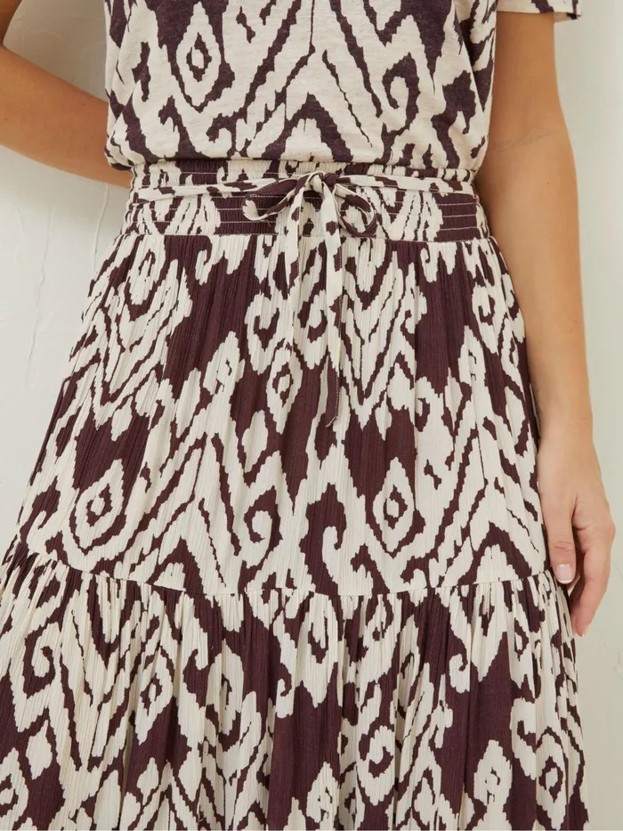 Fat Face Skirts Brown Jayla Bold Ikat Maxi Skirt 8211 Women