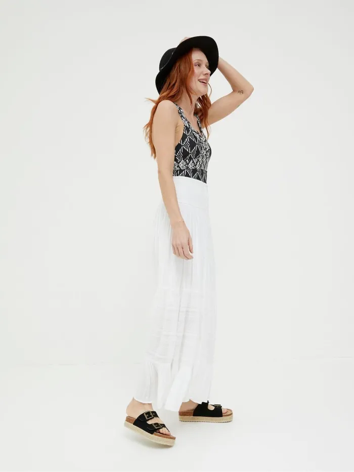Fat Face Skirts Rhea Natural Beach Maxi Skirt 8211 Women