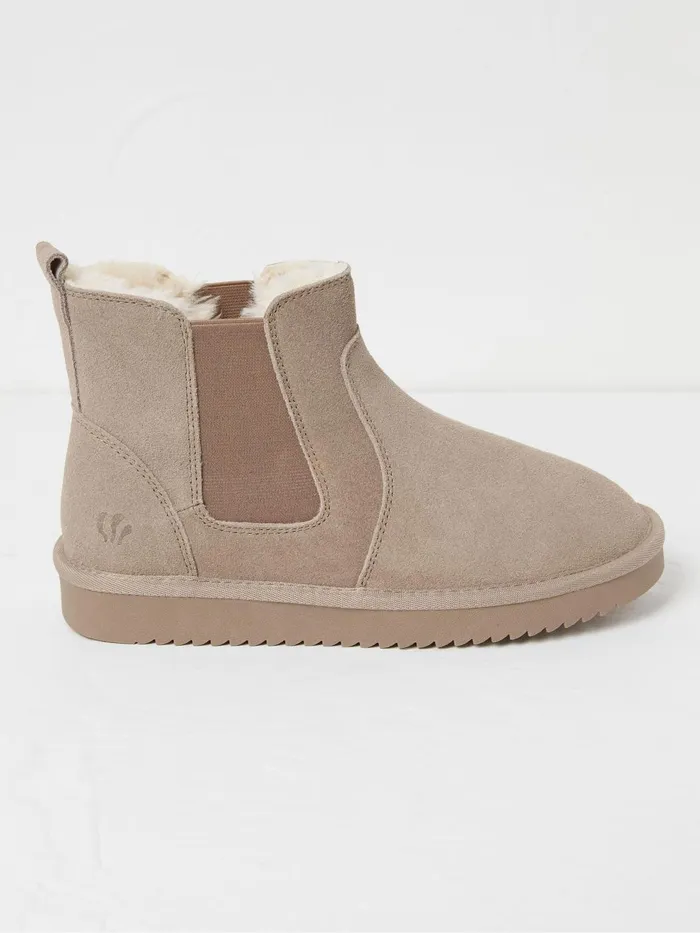 Fat Face Slippers Mabel Natural Suede Slipper Boots 8211 Women