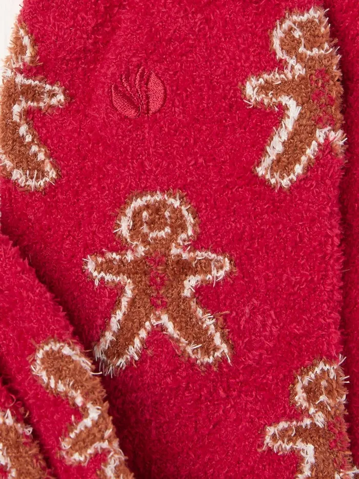 Fat Face Socks and Tights Red Gingerbread Cosy Socks 8211 Women