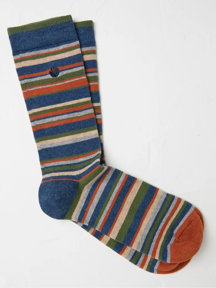 Fat Face Socks Multi Stripe Socks 1 Pack 8211 Men