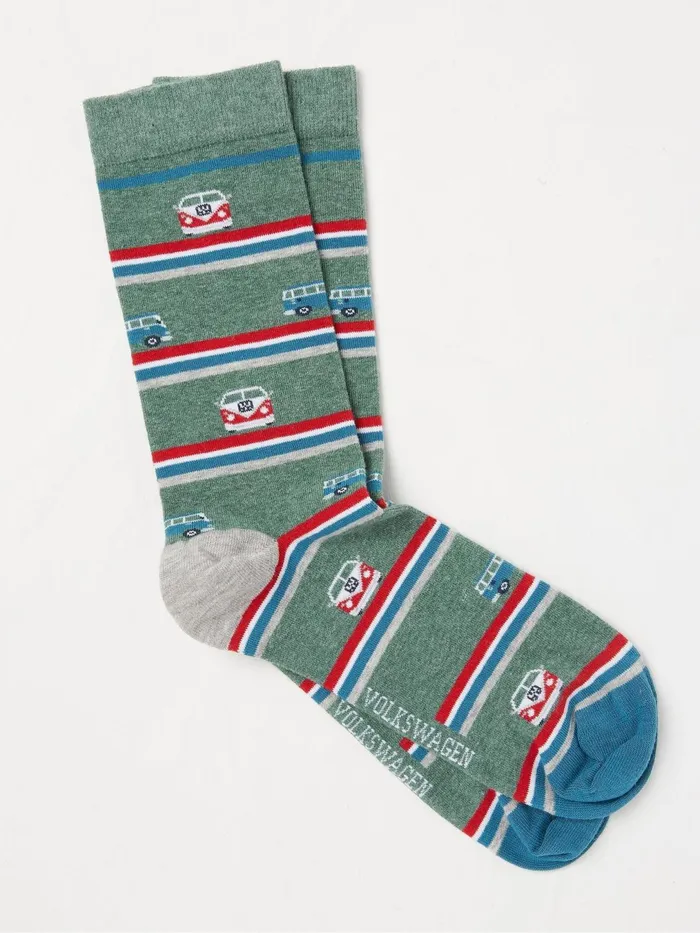 Fat Face Socks Vw Light Green Camper Stripe Socks 1 Pack 8211 Men