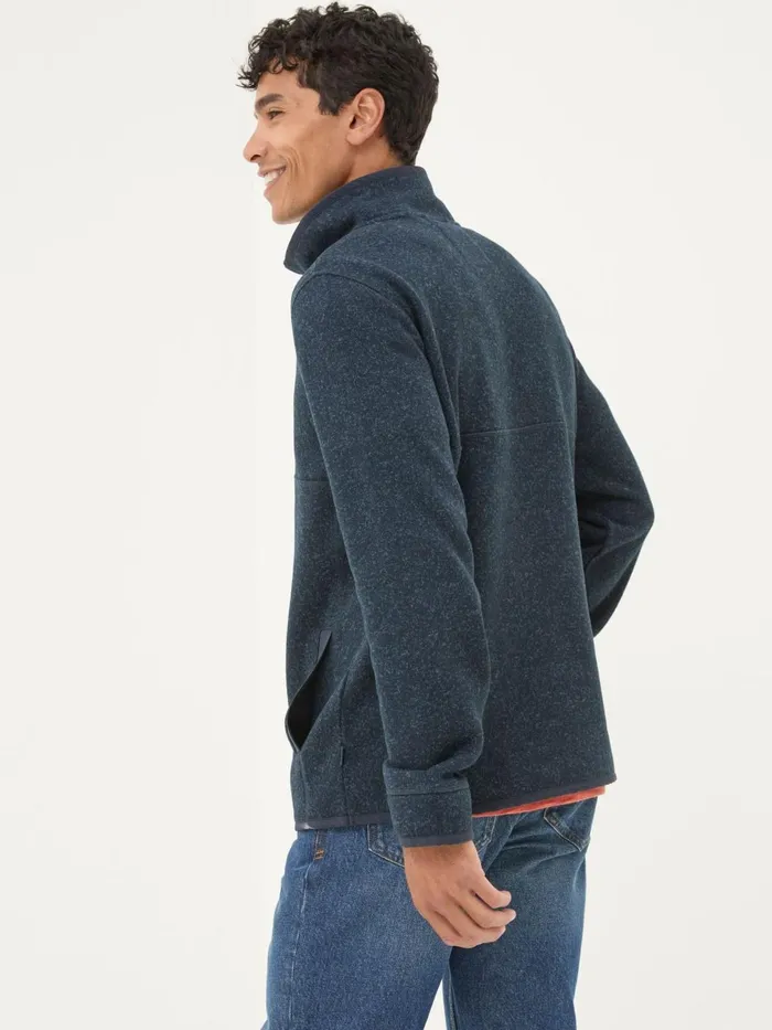 Fat Face Sweatshirts and Hoodies Haxby Navy Blue Half Neck Sweatshirt 8211 Men