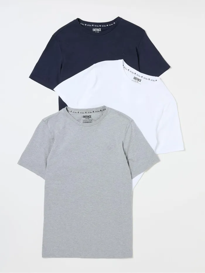 Fat Face TShirts Blue TShirt 3 Pack 8211 Men