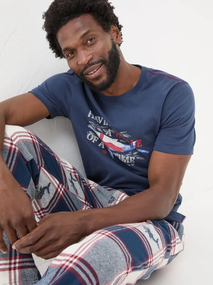 Fat Face TShirts Navy Whale Of A Time Shelter TShirt 8211 Men Fat Face TShirts Navy Whale Of A Time Shelter TShirt 8211 Men