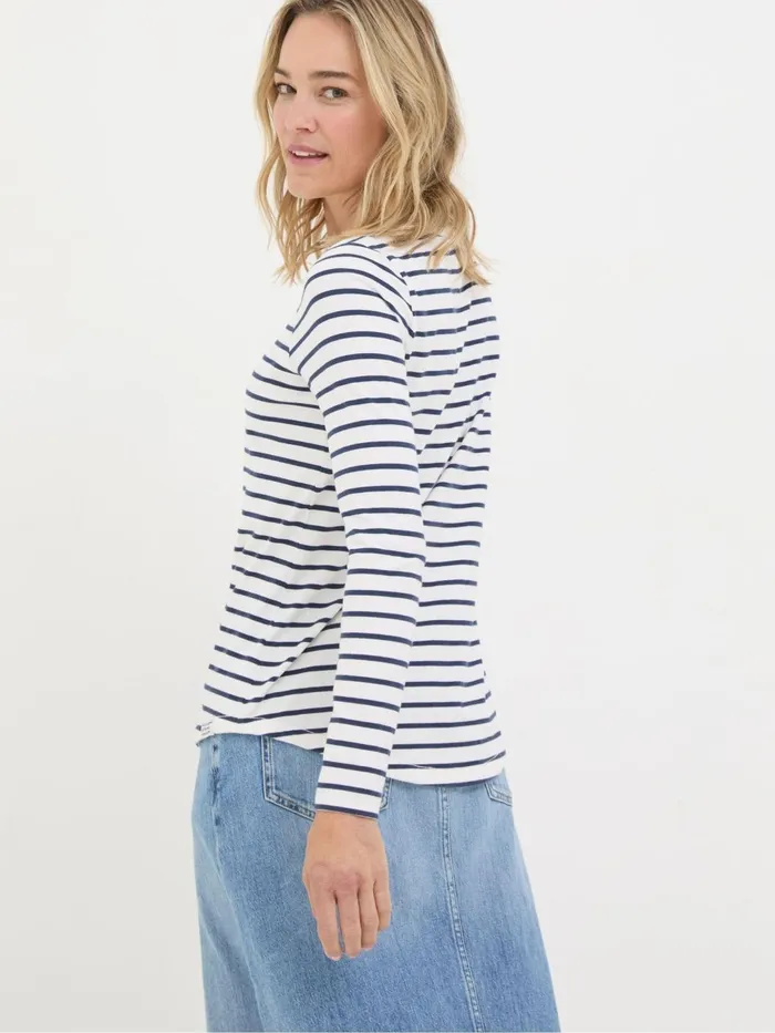 Fat Face Tops and TShirts Breton White TShirt 8211 Women
