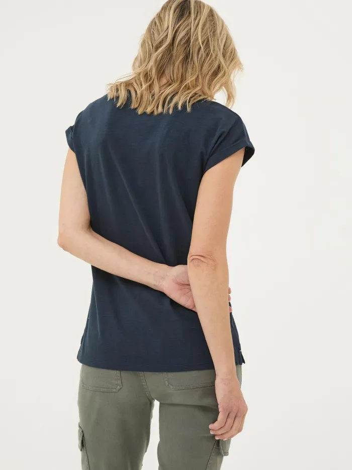 Fat Face Tops and TShirts Ivy Organic Cotton Navy TShirt 8211 Women