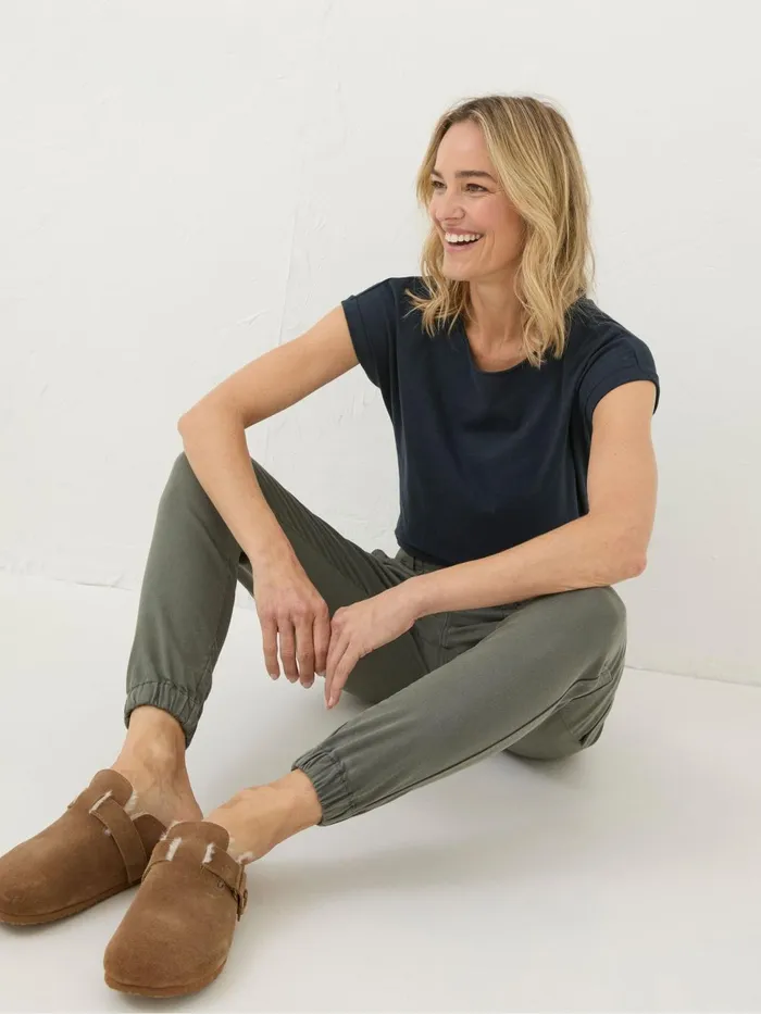 Fat Face Tops and TShirts Ivy Organic Cotton Navy TShirt 8211 Women